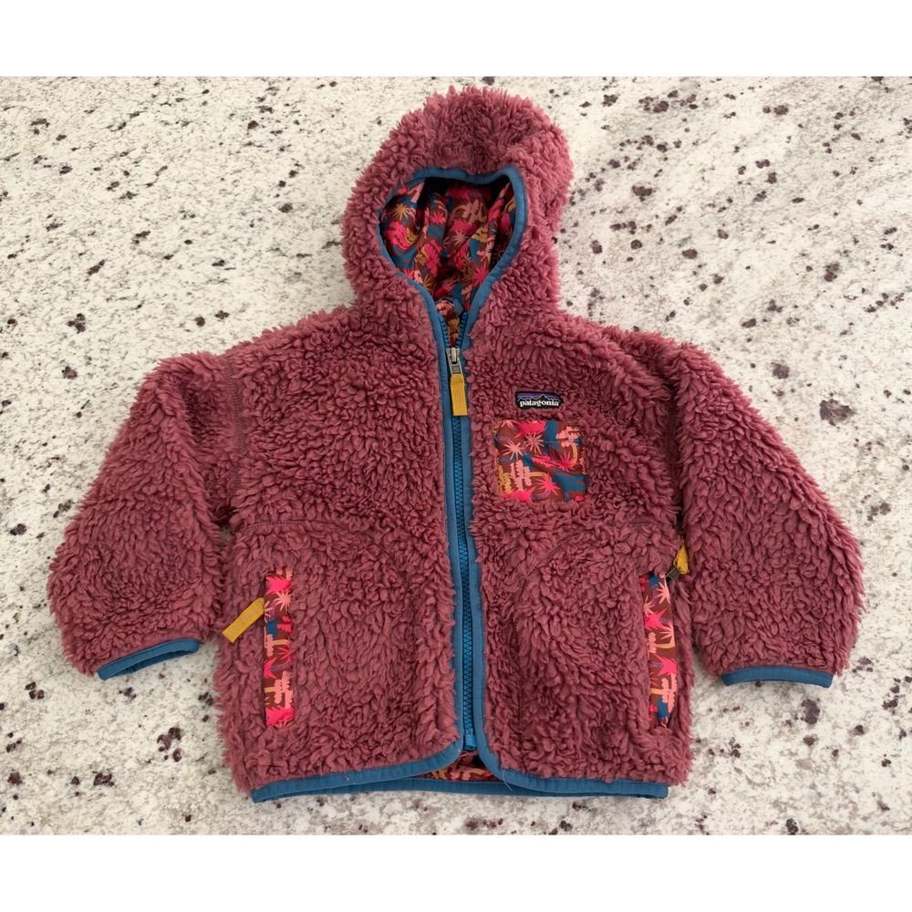 Patagonia Baby Reversible Tribbles Hoody Sherpa Jacket 2T